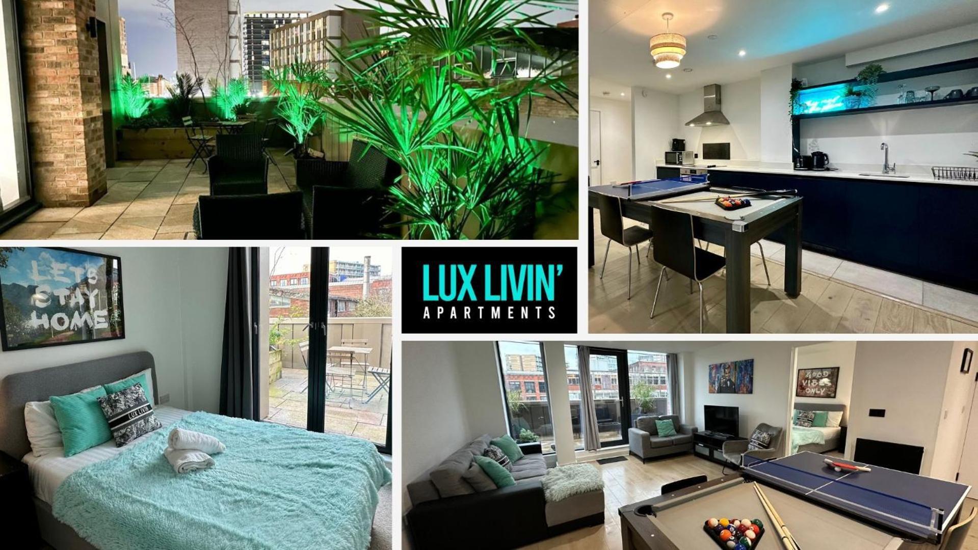 Lux Livin' Apartments - Luxury 2 Bed Apartment With Sky Garden Manchester Bagian luar foto